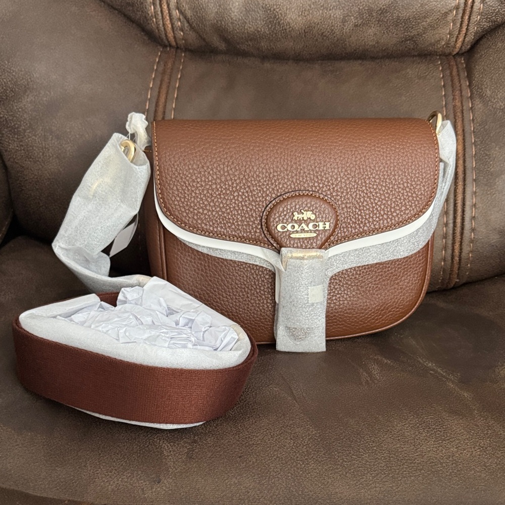 Coach Saddle Brown Crossbody Bag